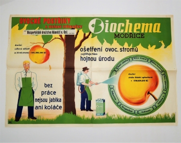 Plakát BIOCHEMA - Modřice - 50./60.léta