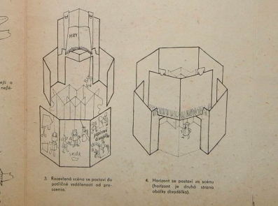 Loutkové divadlo, papírové - Helena Rokytová, r. 1960