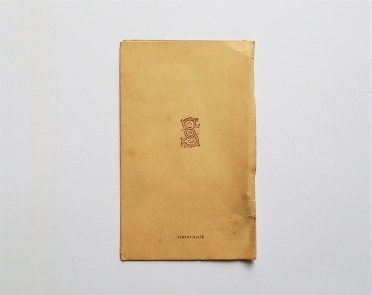 Taneční pořádek - Sokol - r. 1919